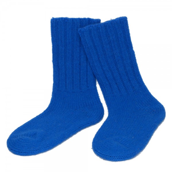 Socken ENNSTAL Schafwolle neon blau