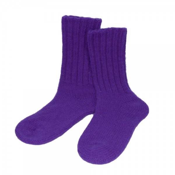 Socken ENNSTAL Schafwolle violett