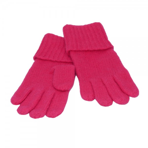 Handschuh NORDPOL Schafwolle neon pink