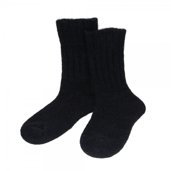Socken ENNSTAL Schafwolle schwarz