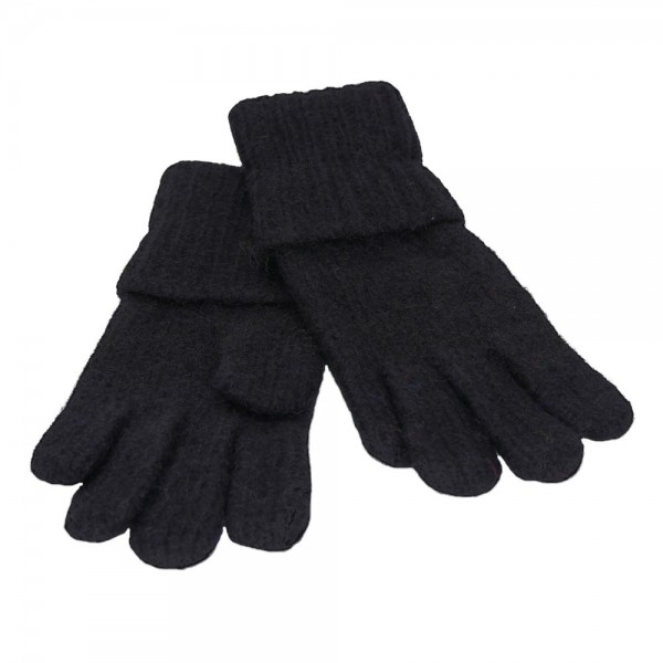 Handschuh NORDPOL Schafwolle schwarz